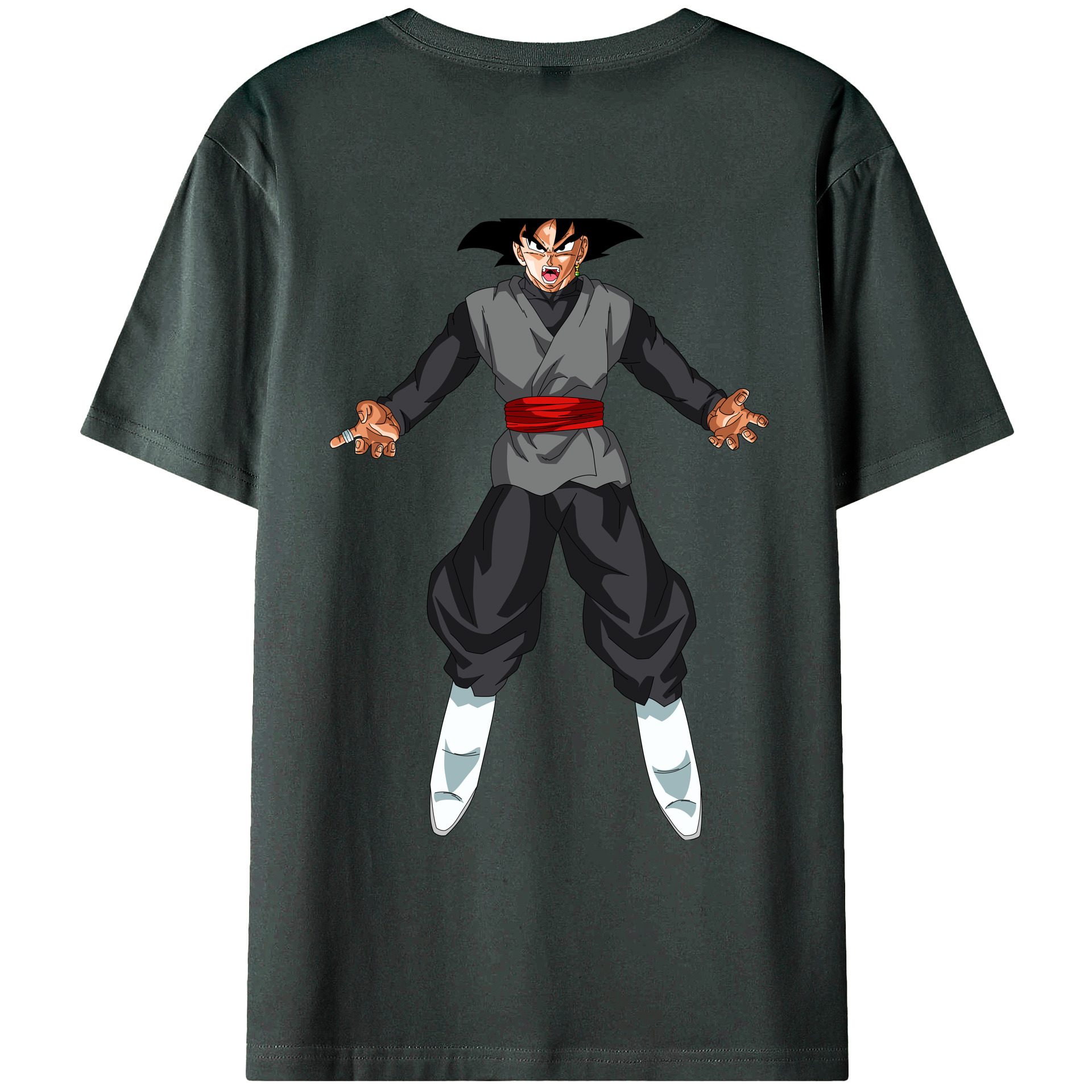 （画像用） ドラゴンボール ベジータ四世（Bejīta Yonsei）DRAGON BALL Vegeta IV 綿100％ メンズ半袖Tシャツ（バックプリント） 通気性